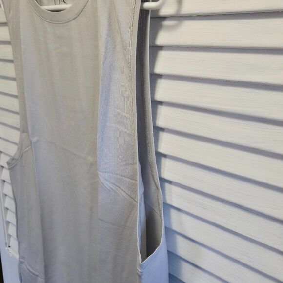 NWT ROKWOLF ESCAPE TANK TOP LUNAR ROCK PIMA COTTON/MODAL/SPANDEX OVERSIZED LARGE - Picture 5 of 10